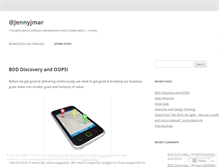 Tablet Screenshot of jennyjmar.com